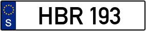 Trailer License Plate